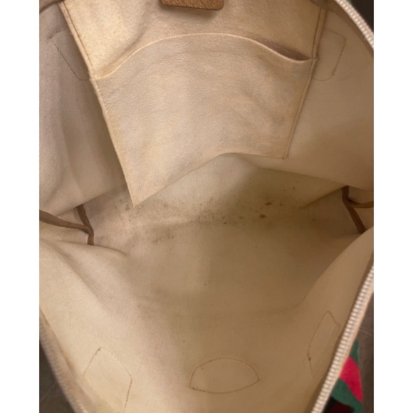 ✨Vintage 1970’s GUCCI Plus GG Monogram Large Shopper Tote Shoulder Bag Web Strap - Picture 10 of 14